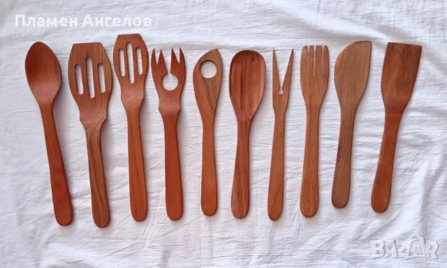 Комплект дървени бъркалки-10броя