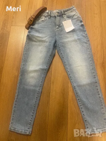 Дамски еластични дънки с колан – XS до XL, снимка 3 - Дънки - 56542542