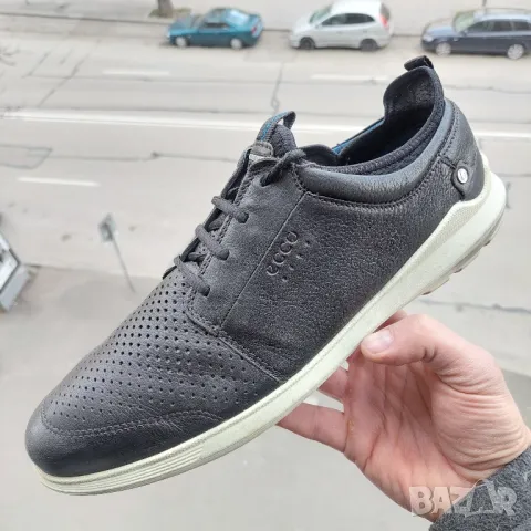 Кожени обувки Ecco Leather Transit Tie номер 46, снимка 3 - Други - 48631747