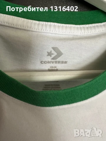 Дамска тениска Converse размер М, снимка 2 - Тениски - 51270872