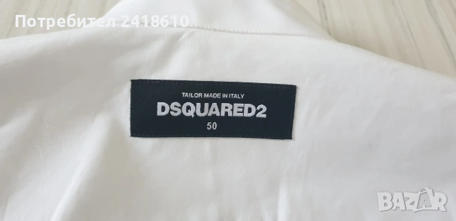 DQUARED2 Cotton Made In Italy Mens Size 50 / L НОВО ! ОРИГИНАЛ! Мъжка Риза!, снимка 13 - Ризи - 53797478