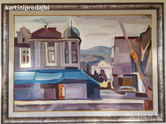 Маслена картина " Изглед от града ", снимка 6 - Картини - 24517015
