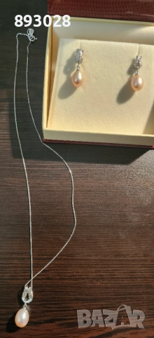 Сребърен комплект YUNO Pearls, снимка 4 - Бижутерийни комплекти - 52697219