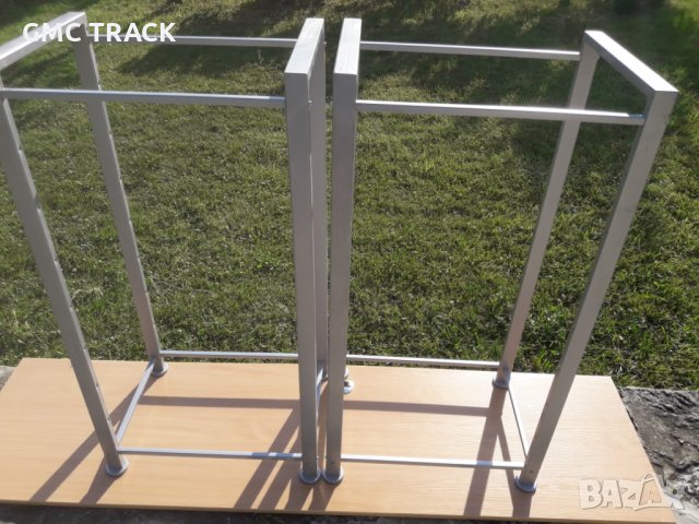 Барплот,етажерка,работен плот,помощна маса,кухненска количка - модулна метална основа, снимка 5 - Етажерки - 29454457