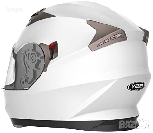 Каска за мотор YEMA с двойна козирка Слънцезащитна козирка XL 61-62см, снимка 3 - Аксесоари и консумативи - 36710488