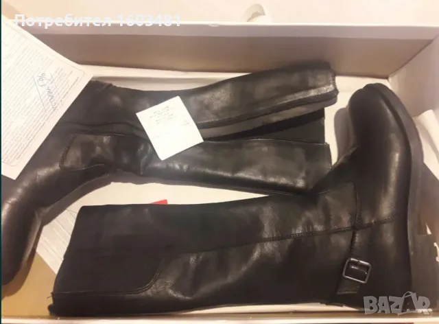 Чисто нови необувани ботуши естествена кожа 37н 130лв, снимка 1