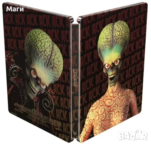 Марсиански атаки / Mars Attacks  (4K UHD +  Blu-ray) Steelbook Collector's Edition без Бг субтитри , снимка 5 - Blu-Ray филми - 55898973