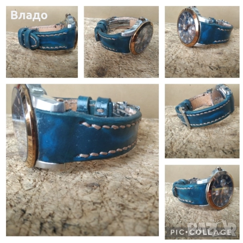 Изработка на кожена каишка по поръчка.seiko, orient, police, diesel, Tissot, citizen , снимка 5 - Каишки за часовници - 51790614
