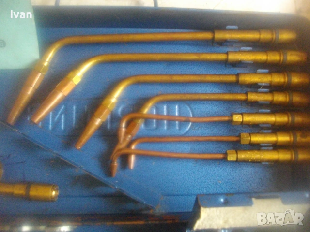 HORNUNG Старо качество НЕМСКИ комплект ГОРЕЛКИ за оксижен газо-пламъчно рязане заваряване спояване , снимка 5 - Други инструменти - 54071782