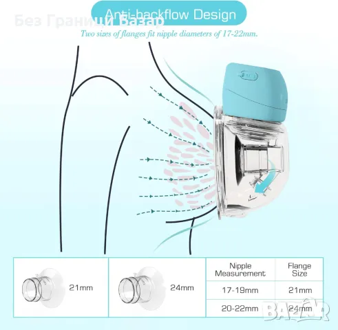 Нова Електрическа безжична помпа за кърма – 3 режима, 9 нива, тиха, снимка 7 - Помпи за кърма - 49517746