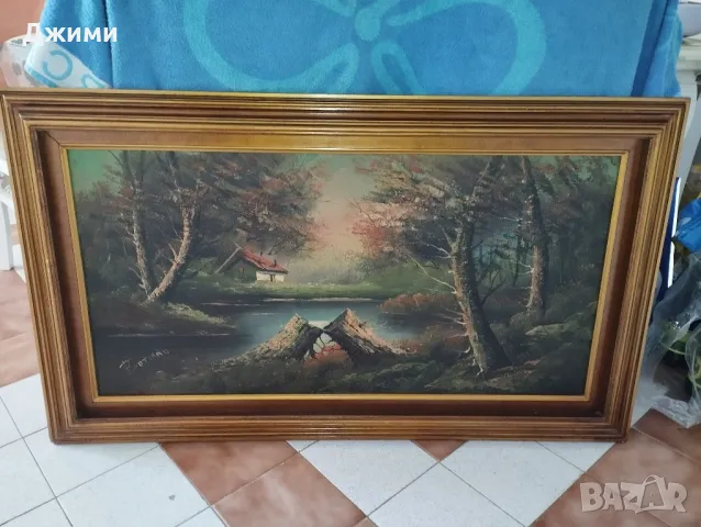 перфектна маслена картина, снимка 6 - Антикварни и старинни предмети - 47481005