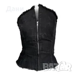 Yohji Yamamoto бюстие деним, снимка 3 - Корсети, бюстиета, топове - 55789980