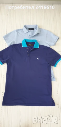ETRO Milano Pique Cotton Italy  Mens Size S и  M  ОРИГИНАЛ! Мъжки Тениски - 2 Броя!, снимка 18 - Тениски - 50713059