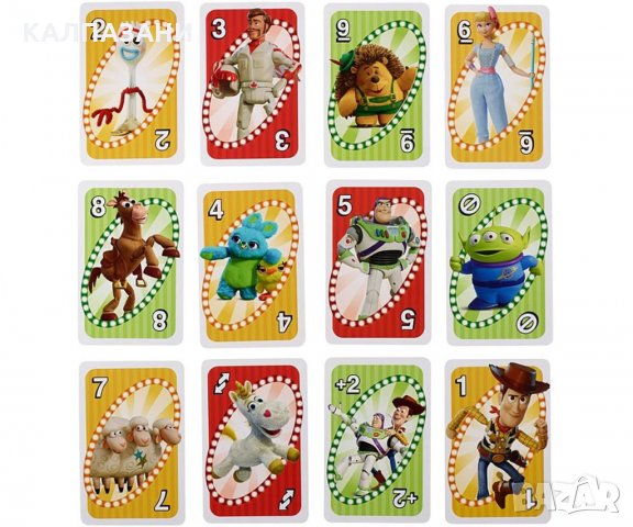 Карти за игра Uno, Toy Story, снимка 3 - Други - 29601684