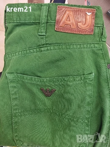 Armani jeans мъжко зелено дънки размер 29, снимка 8 - Дънки - 50719311