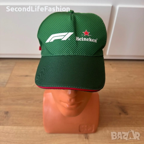 Шапка с козирка Heineken Formula 1 зелена регулируема 