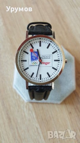Рядък винтидж часовник Mondaine Olympic Games Lillehamer 1994 - SWISS MADE, снимка 2 - Други - 36686689