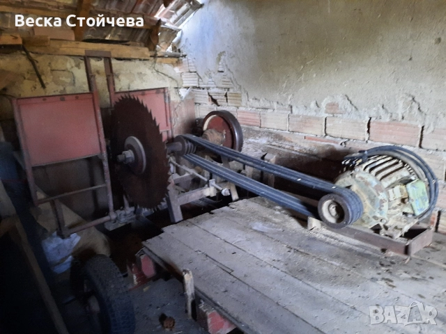 Трифазен циркуляр за рязане на дърва с люлка , снимка 3 - Циркуляри - 52380853