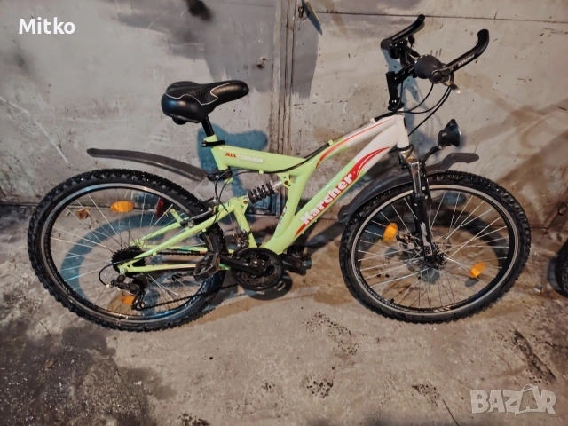 26 цола алуминиев велосипед с 21 скорости усилени капли амортисьори предни и задни като нов , снимка 4 - Велосипеди - 53276399