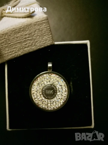 Сребърен пръстен с аметист и висулка Michael Cors, снимка 6 - Пръстени - 53927164