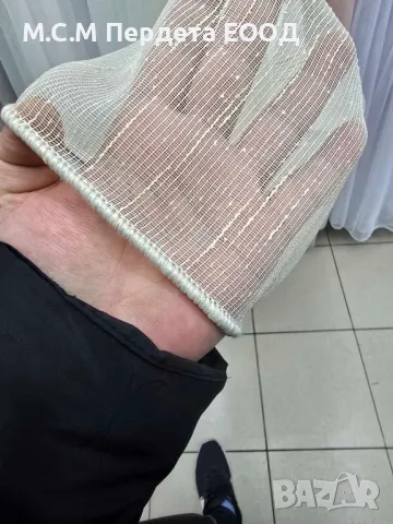 плат за пердета - пръскан лен, френска дантела , снимка 4 - Пердета и завеси - 44671816