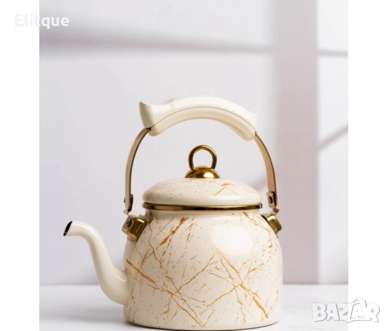 Чайник Goldmann, 2.5л., Емайл, Индукция, снимка 3 - Съдове за готвене - 52710079