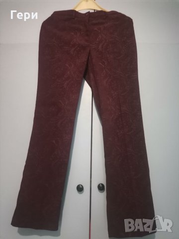 Дамски панталон в цвят бордо на Аристон, снимка 2 - Панталони - 34935691