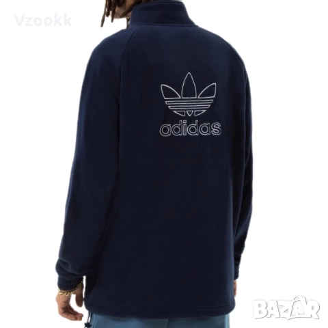 Мъжко горнище Adidas Trefoil FZ | M размер, снимка 3 - Спортни дрехи, екипи - 52737232