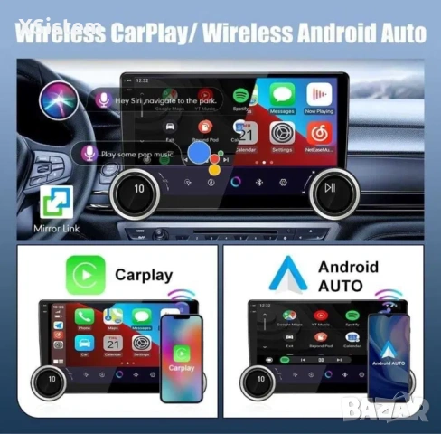 4-64 Мултимедия 10.1 с Wireless CarPlay & Android Auto, снимка 3 - Аксесоари и консумативи - 53206995