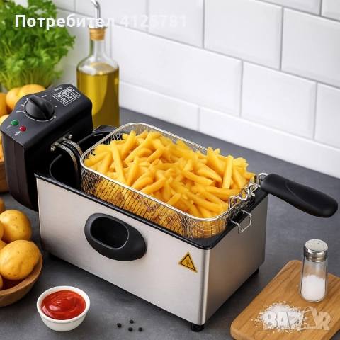 Фритюрник Royalty Line 3L, 2000W, нов