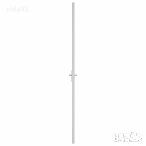 vidaXL Интериорна врата 76x201,5 см бяла ESG стъкло и алуминий, снимка 4 - Входни врати - 56147174