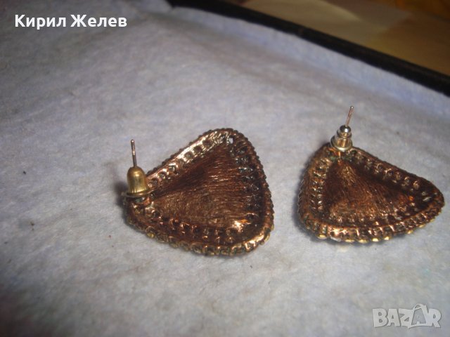 ПОЗЛАТЕНИ КРИСТАЛНИ ФАСЕТИРАНИ АРТ ДЕКО СТИЛ ВИНТИДЖ ОБЕЦИ 29845, снимка 9 - Обеци - 37715770