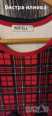 Рокля за Коледа, 134см , снимка 2 - Детски рокли и поли - 52729996