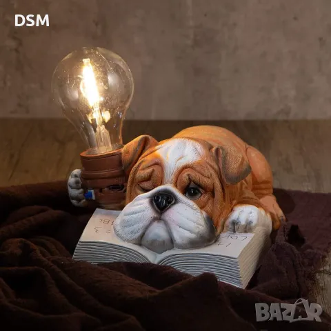  Нова Светеща Декорация Мечка /Куче  - Нощна Настолна Лампа Панда 18см, снимка 2 - Настолни лампи - 49929617