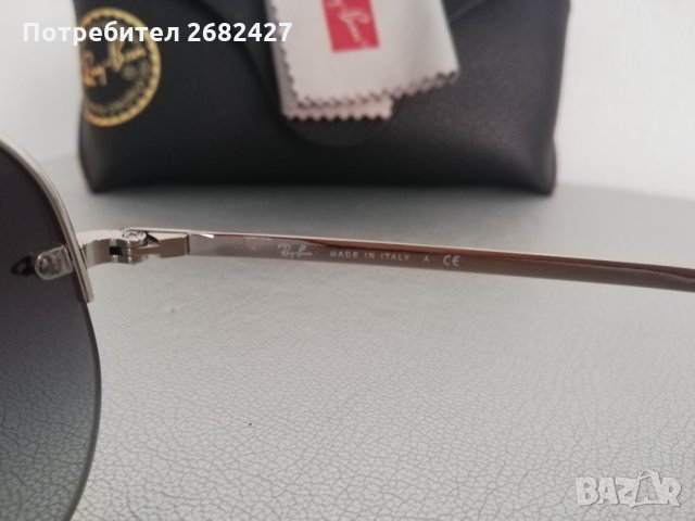 ОРИГИНАЛНИ ОЧИЛА Ray Ban RB3449 003/8G Silver Frame Grey Gradient 59mm Lens Sunglasses, снимка 6 - Слънчеви и диоптрични очила - 31248330