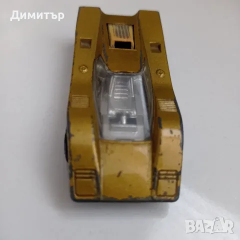 Ретро Matchbox Flamin Manta No. IX - Made in Bulgaria (Златист металик), снимка 3 - Колекции - 55784791
