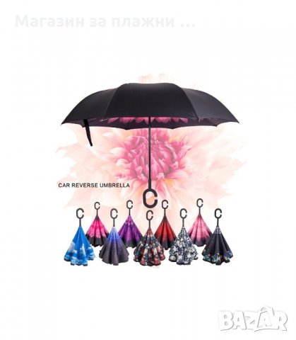 ЧАДЪР С ОБРАТНО ЗАТВАРЯНЕ И ОТВАРЯНЕ - код 2189, снимка 5 - Други - 34206341