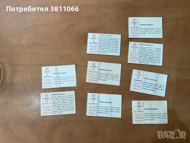 Стикери от стара италианска енциклопедия Tutta europa, снимка 3 - Колекции - 49767621