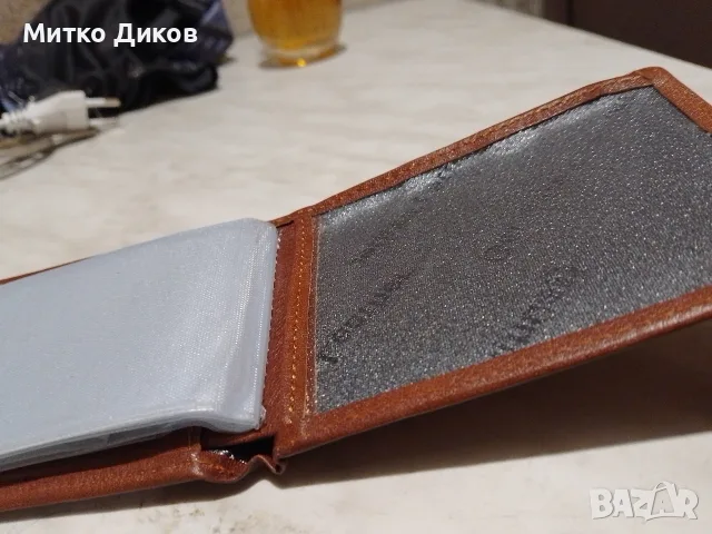 Westpolo визитник за пари и карти 105х 80 мм естествена кожа нов, снимка 4 - Портфейли, портмонета - 56180867