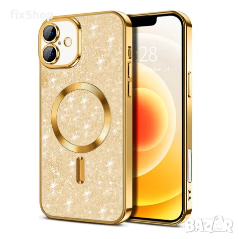 Калъф fixGuard - Luxury Glitter MagSafe - iPhone 16 Plus - Gold, снимка 1 - Калъфи, кейсове - 48670707