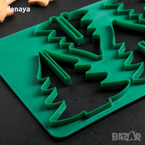 3210 Шаблон резец за коледни сладки 3D Елхи, снимка 3 - Декорация за дома - 38690957