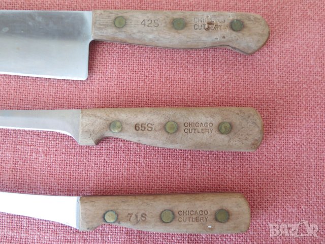 Vintage USA CHICAGO CUTLERY-проф.нож -3бр. ,Качествени ножове, снимка 4 - Прибори за хранене, готвене и сервиране - 42923475