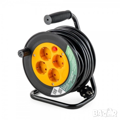 Muhler удължител с макара, 4 гнезда, дължина 15м, снимка 4 - Други стоки за дома - 51948692