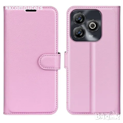 ZTE Blade A75 4G Litchi Texture Wallet Калъф и Протектор, снимка 3 - Калъфи, кейсове - 49889934