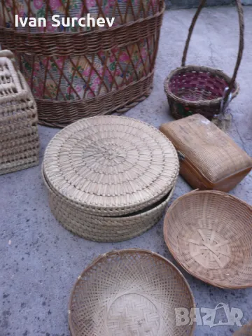 ЛОТ ПЛЕТЕНИ КОШОВЕ , ПАНЕРИ ,ЧАНТА И ДРУГИ, снимка 7 - Други ценни предмети - 47297009