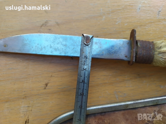Стар ловен нож, снимка 8 - Антикварни и старинни предмети - 52062673