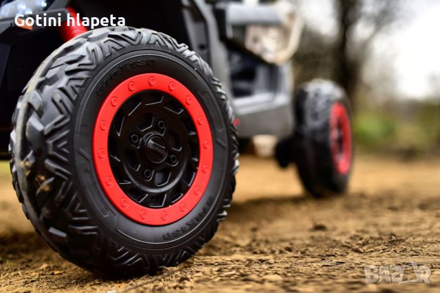 Двуместен джип Can-Am Maverick 4x4 UTV 24v батерия С ДИСТАНЦИОННО, снимка 12 - Детски велосипеди, триколки и коли - 39001345