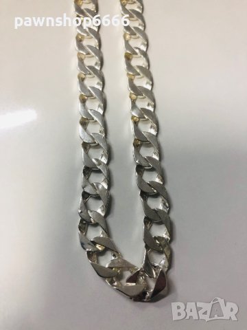 Сребърен синджир 925 проба  плетка CUBAN LINK, снимка 9 - Колиета, медальони, синджири - 40586456