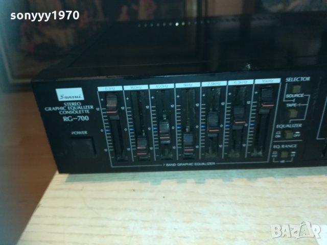 sansui rg-700 graphic equalizer-made in japan 1110201115, снимка 3 - Ресийвъри, усилватели, смесителни пултове - 30378036