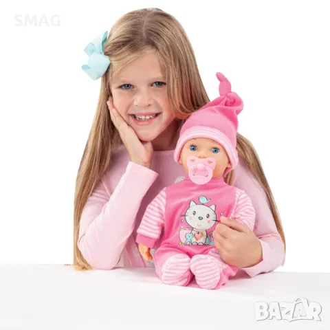 Смеещо се и плачещо бебе кукла с истински сълзи 38 см S_1245225, снимка 2 - Кукли - 48212368